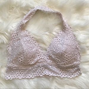 Aeropostale lace light pink bralette